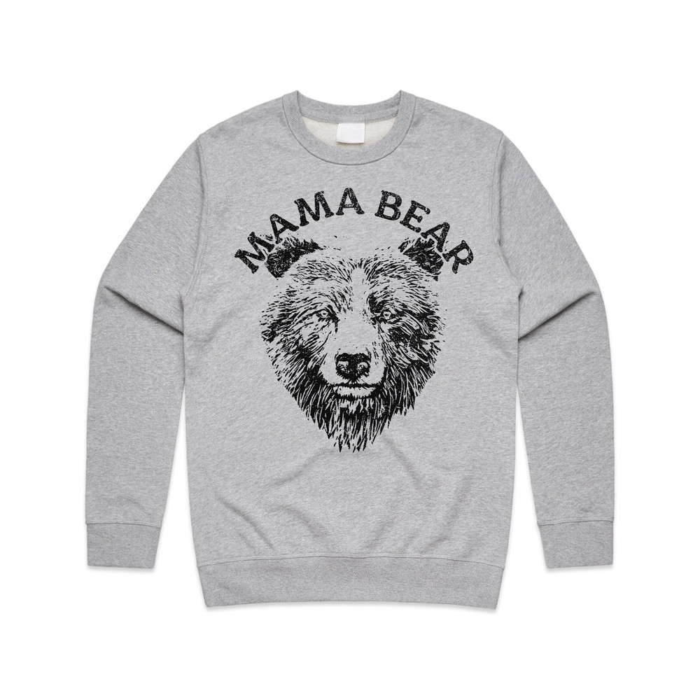 Mama Bear Illustration Jumper Sweater Sweatshirt Cute Shirt Mom Mum Mother Women's Gift - 1.jpg