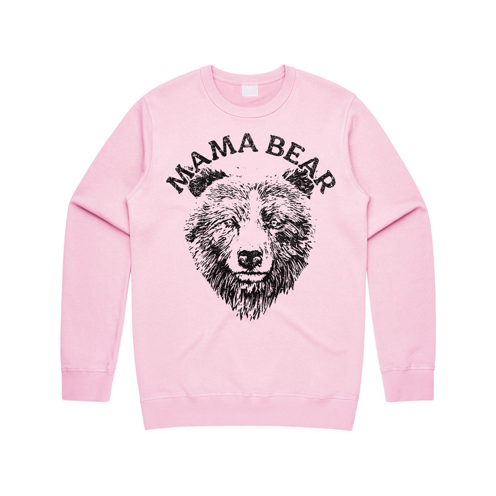 Mama Bear Illustration Jumper Sweater Sweatshirt Cute Shirt Mom Mum Mother Women's Gift - 2.jpg