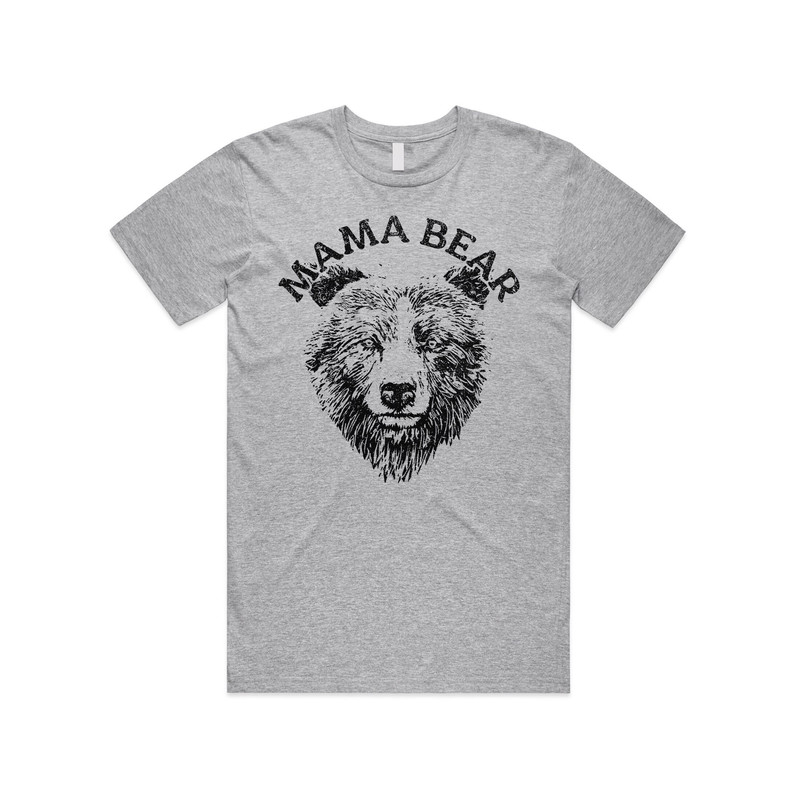 Mama Bear Illustration T-shirt Tee Top Cute Shirt Mom Mum Mother Women's Gift - 1.jpg