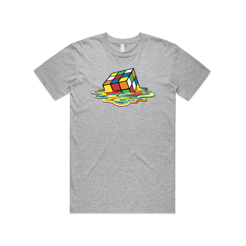 Melting Rubik's Cube T-shirt Tee Top Funny Nerdy Geek Gift Sheldon Big Bang - 2.jpg