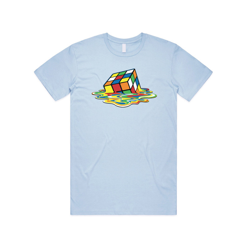 Melting Rubik's Cube T-shirt Tee Top Funny Nerdy Geek Gift Sheldon Big Bang - 3.jpg