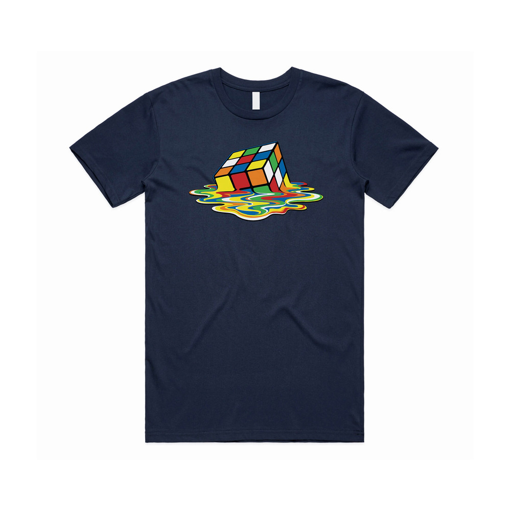 Melting Rubik's Cube T-shirt Tee Top Funny Nerdy Geek Gift Sheldon Big Bang - 4.jpg