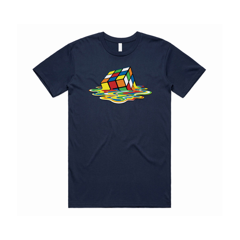 Melting Rubik's Cube T-shirt Tee Top Funny Nerdy Geek Gift Sheldon Big Bang - 4.jpg