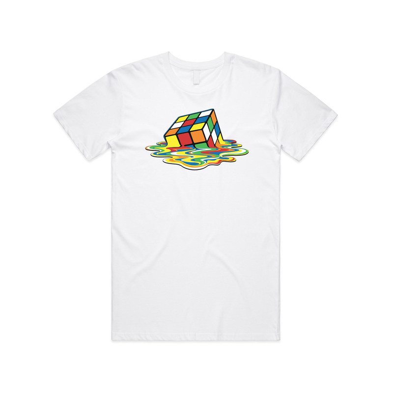 Melting Rubik's Cube T-shirt Tee Top Funny Nerdy Geek Gift Sheldon Big Bang - 5.jpg