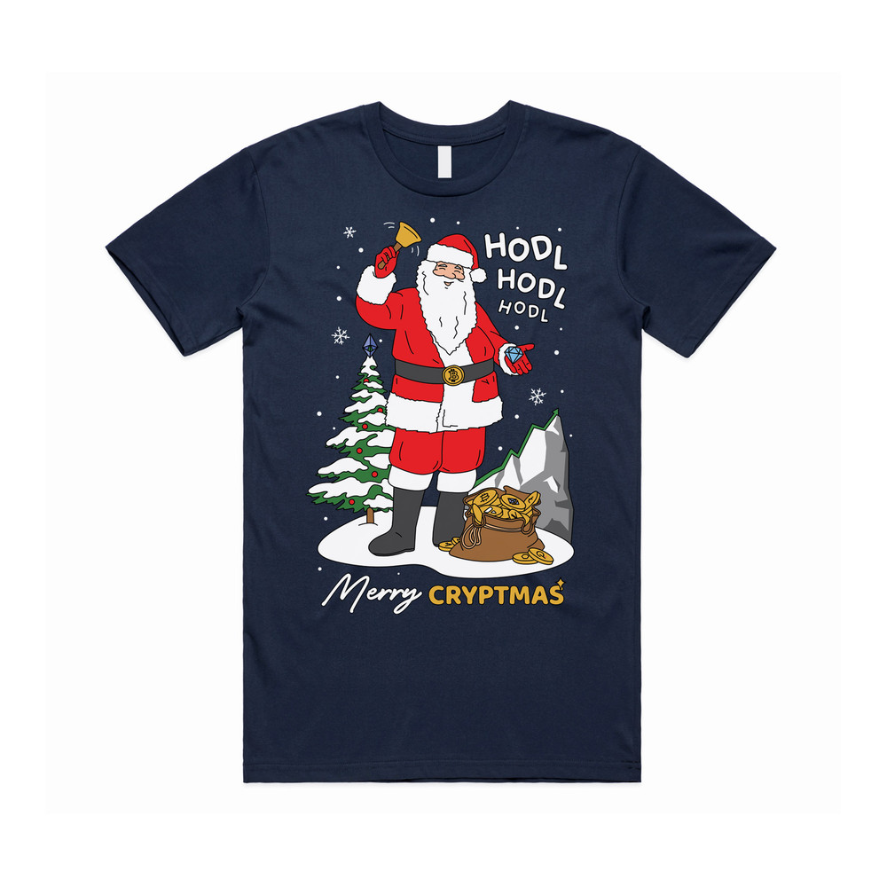 Merry Cryptmas T-shirt Tee Top Xmas Funny BTC Crypto Cryptocurrency Stocks - 3.jpg