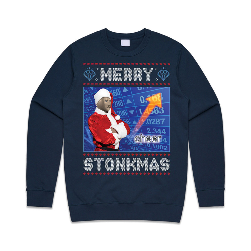 Merry Stonkmas Jumper Sweater Sweatshirt Christmas Xmas Stocks & Shares GME Gamestop Trading Crypto Funy Gift - 3.jpg