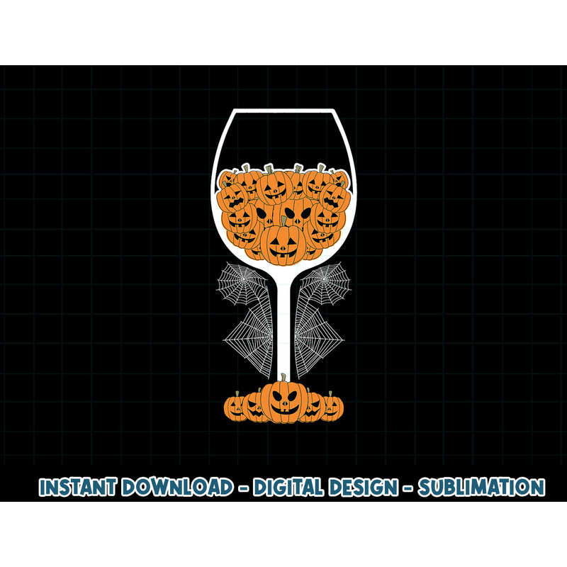 Pumpkin Wine Glass Spider Web Costume Easy Halloween Gift png, sublimation copy.jpg