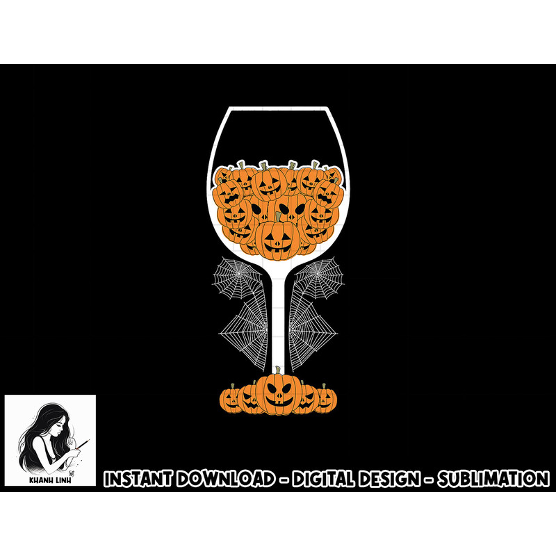 Pumpkin Wine Glass Spider Web Costume Easy Halloween Gift png, sublimation copy.jpg