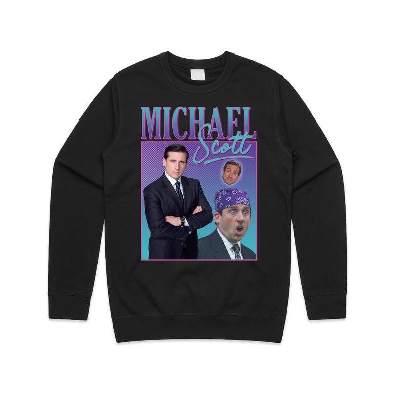 Michael Scott Homage Jumper Sweater Sweatshirt US Office TV Show Retro 90's Vintage Funny - 1.jpg