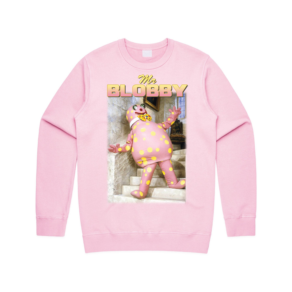 Mr Blobby Homage Jumper Sweater Sweatshirt Funny UK Tribute Gift TV Fan 90's Legend Noel - 1.jpg
