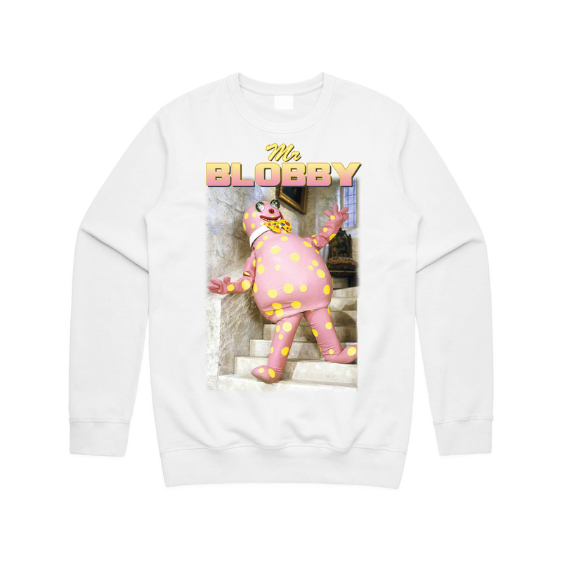 Mr Blobby Homage Jumper Sweater Sweatshirt Funny UK Tribute Gift TV Fan 90's Legend Noel - 4.jpg
