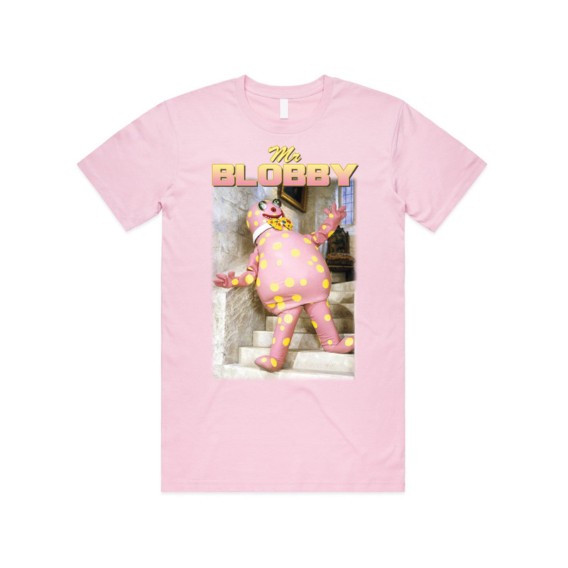 Mr Blobby Homage T-shirt Tee Top Funny UK Tribute Gift for TV 90's Icon Legend Noel - 1.jpg