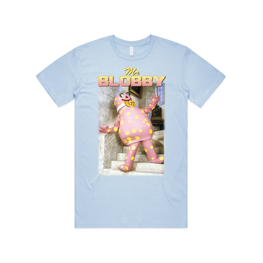 Mr Blobby Homage T-shirt Tee Top Funny UK Tribute Gift for TV 90's Icon Legend Noel - 2.jpg