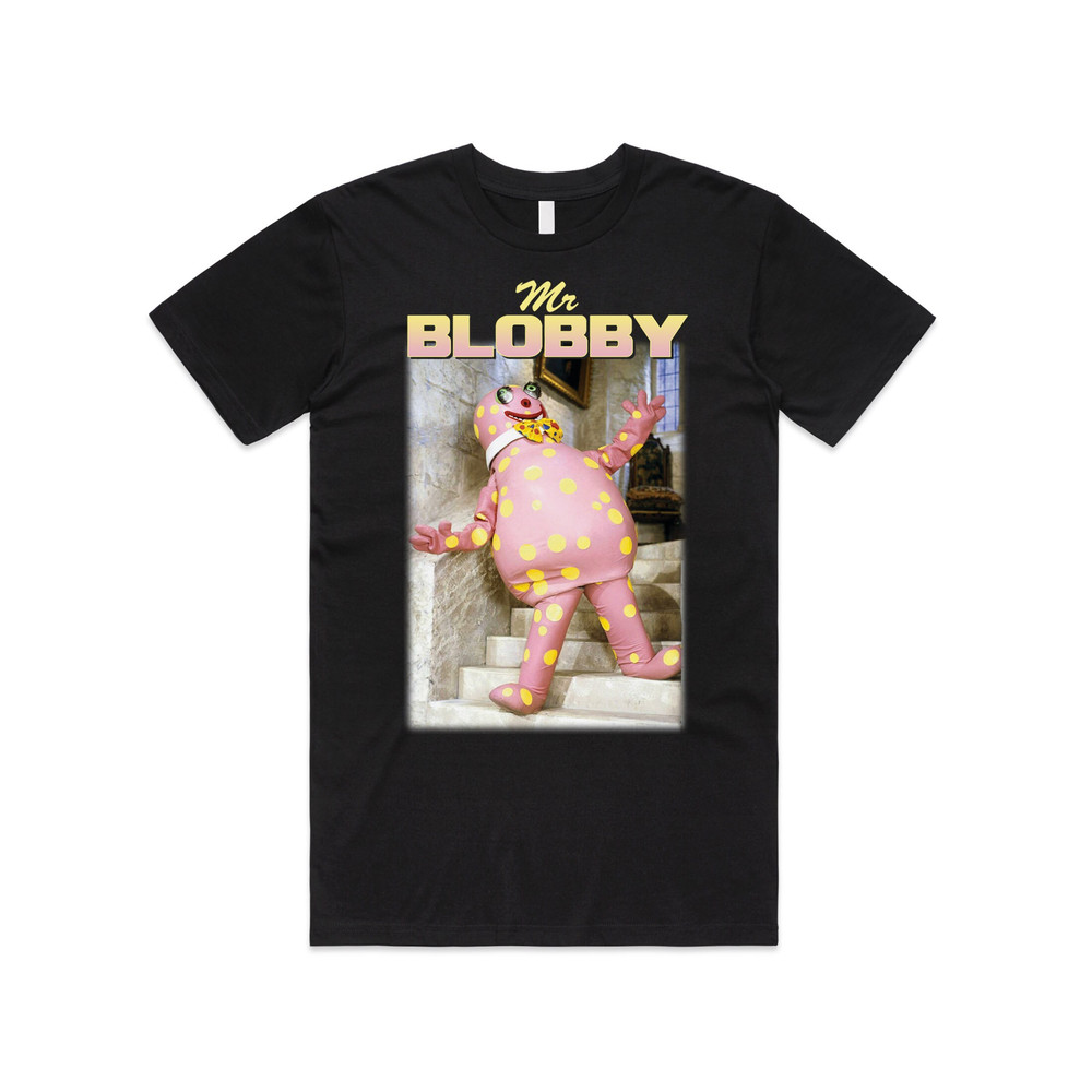 Mr Blobby Homage T-shirt Tee Top Funny UK Tribute Gift for TV 90's Icon Legend Noel - 3.jpg