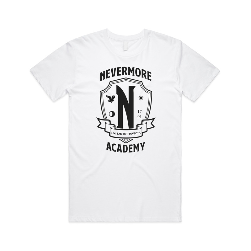Nevermore Academy T-shirt Tee Top Wednesday Addams Top Funny TV Show Gift Unisex - 2.jpg