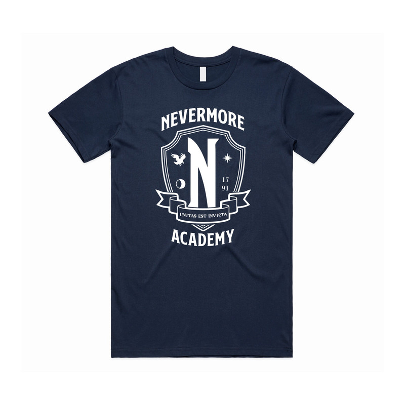 Nevermore Academy T-shirt Tee Top Wednesday Addams Top Funny TV Show Gift Unisex - 4.jpg