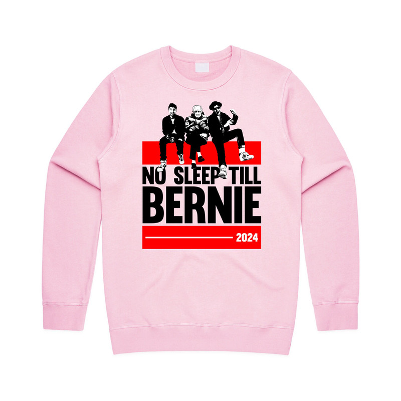 No Sleep Till Bernie Sanders 2024 Jumper Sweater Sweatshirt Funny Sitting Mittens Meme Brooklyn USA Vote For Bernie - 3.jpg