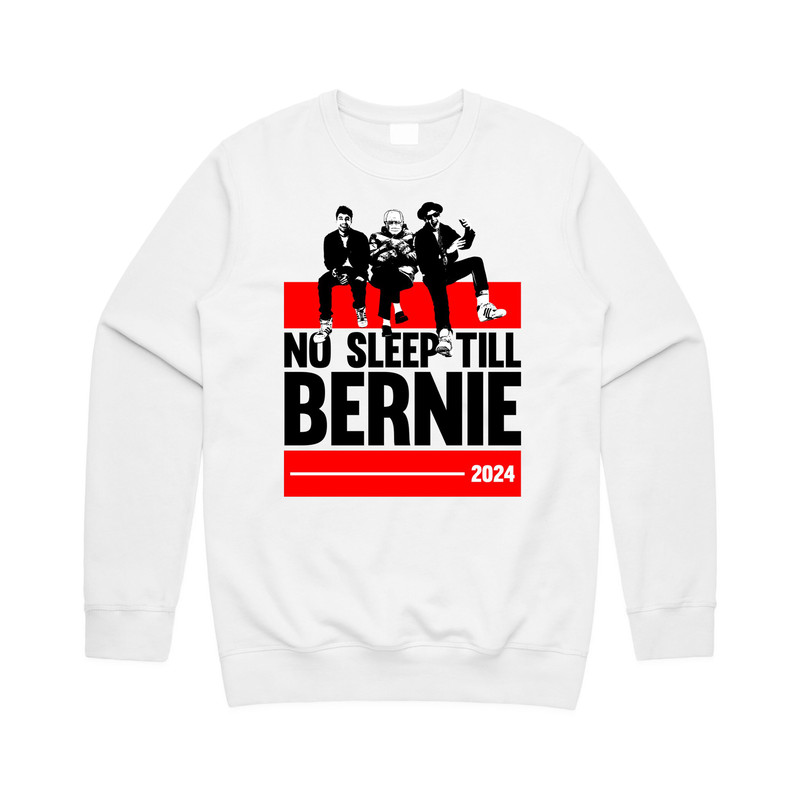 No Sleep Till Bernie Sanders 2024 Jumper Sweater Sweatshirt Funny Sitting Mittens Meme Brooklyn USA Vote For Bernie - 4.jpg