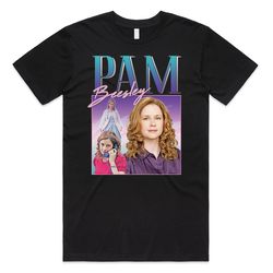pam beesley homage t-shirt tee top funny us office retro 90s jim halpert gift