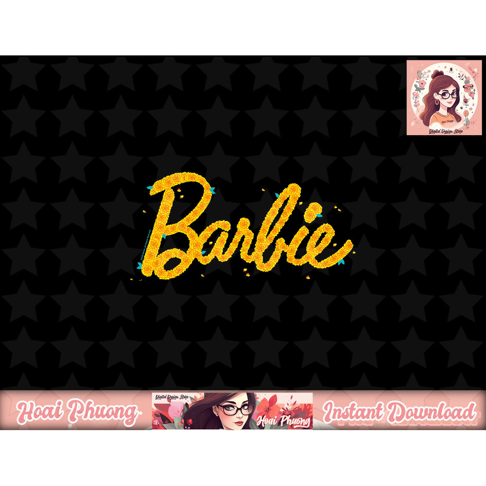 Barbie Halloween Marigold Flower Logo png, sublimation copy.jpg