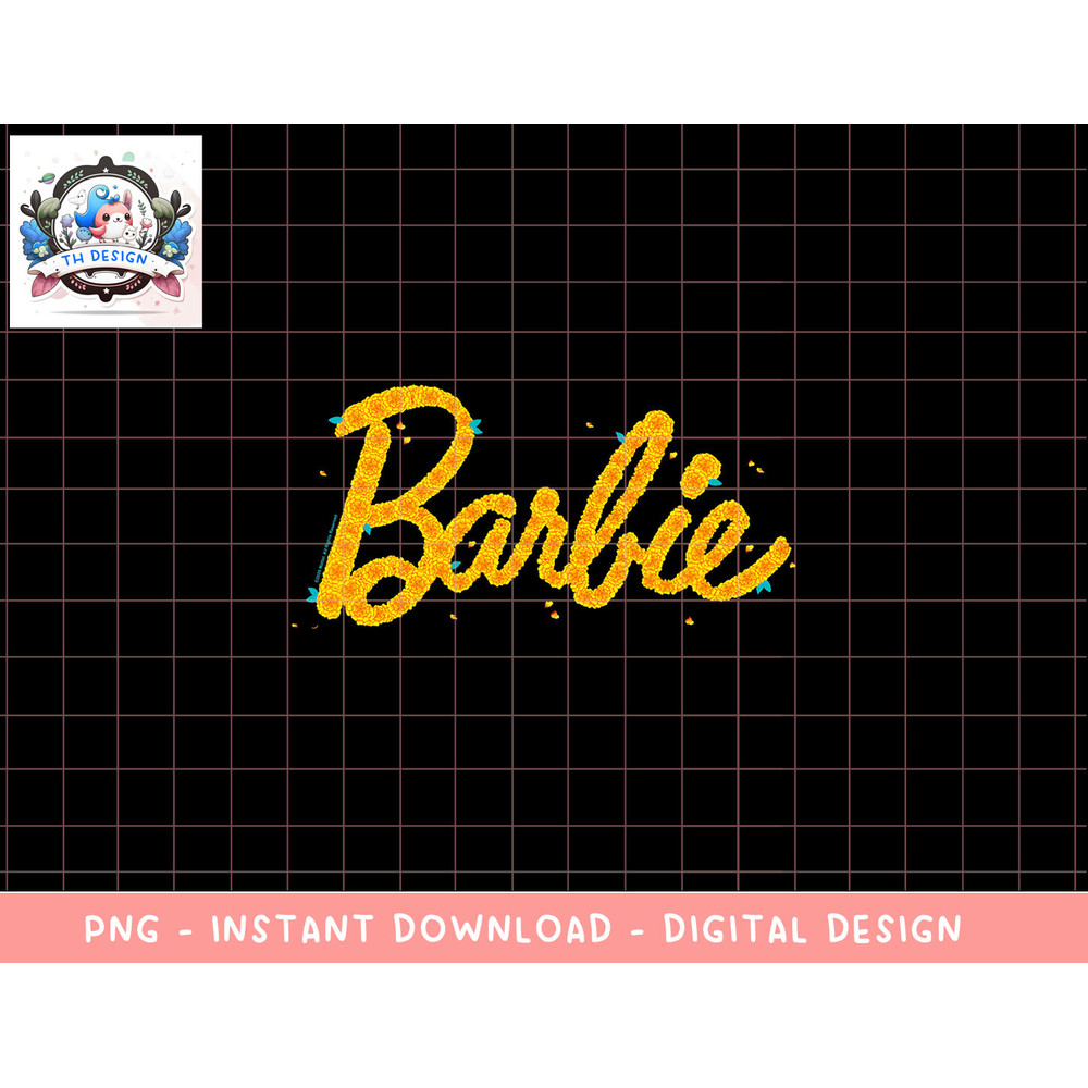 Barbie Halloween Marigold Flower Logo png, sublimation copy.jpg