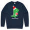 Santasaurus Jumper Sweater Sweatshirt Christmas Xmas Santa Dinosaur T-Rex Kids Childrens Youth Cute Funny Gift - 2.jpg