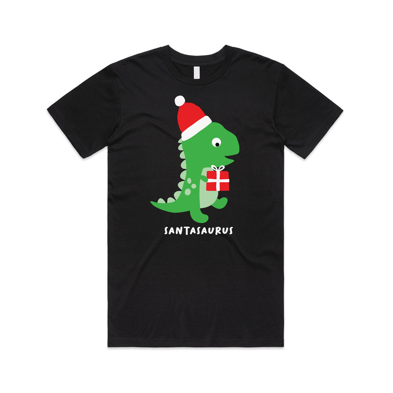 Santasaurus Jumper T-shirt Tee Top Xmas Santa Dinosaur T-Rex Kids Childrens Youth Cute Funny Gift - 5.jpg
