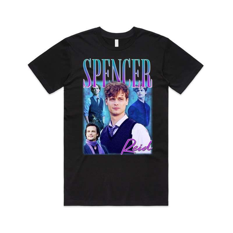 Spencer Reid Homage T-shirt Tee Top Funny Retro 90s Gift TV Show Men’s Women’s - 1.jpg