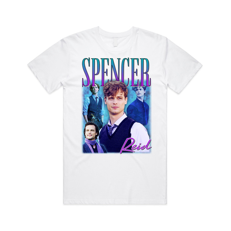 Spencer Reid Homage T-shirt Tee Top Funny Retro 90s Gift TV Show Men’s Women’s - 2.jpg