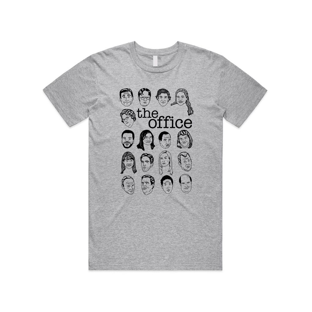 The US Office Character Faces T-shirt Tee Top Michael Scott Dwight Schrute Funny - 4.jpg