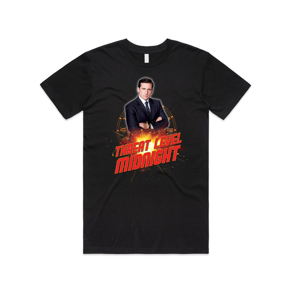Threat Level Midnight T-shirt Tee Top Michael Scott US Office TV Show Funny - 1.jpg