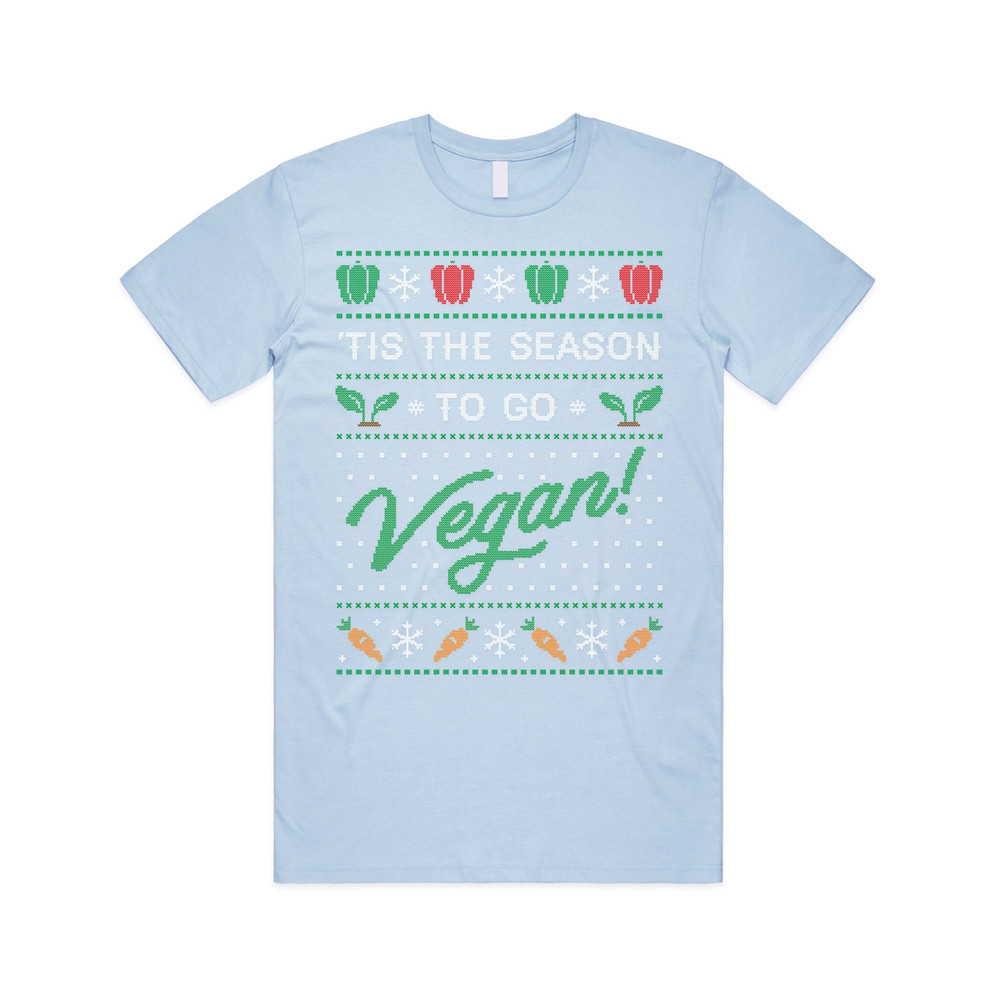 Tis The Season To Go Vegan T-shirt Tee Top Christmas Xmas Vegetarian Health Fitness - 2.jpg