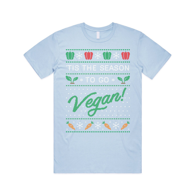 Tis The Season To Go Vegan T-shirt Tee Top Christmas Xmas Vegetarian Health Fitness - 2.jpg