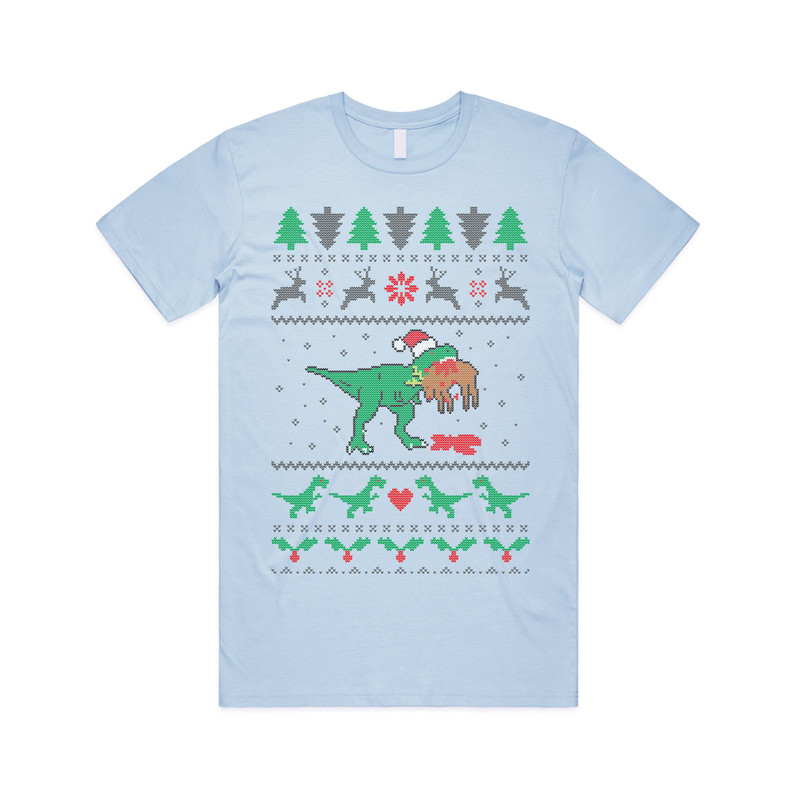 T-Rex Eating ReindeerT-shirt Tee Top Christmas TRex Dinosaur Jurassic Funny Ugly Xmas Gift - 4.jpg