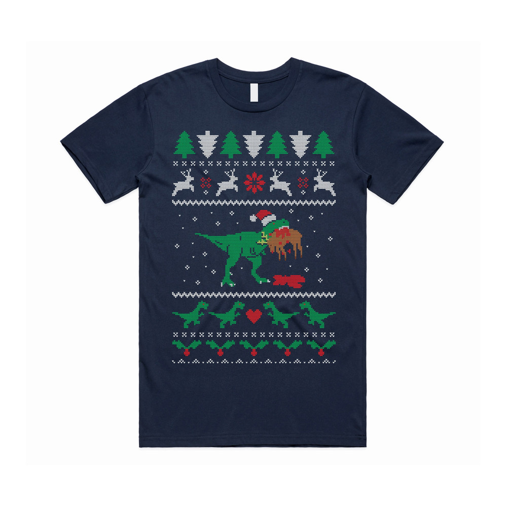 T-Rex Eating ReindeerT-shirt Tee Top Christmas TRex Dinosaur Jurassic Funny Ugly Xmas Gift - 5.jpg