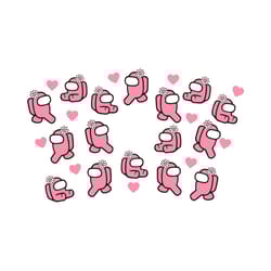 cute among us full wrap starbucks svg, trending svg, starbucks among us, among us starbucks, among us full wrap, starbuc