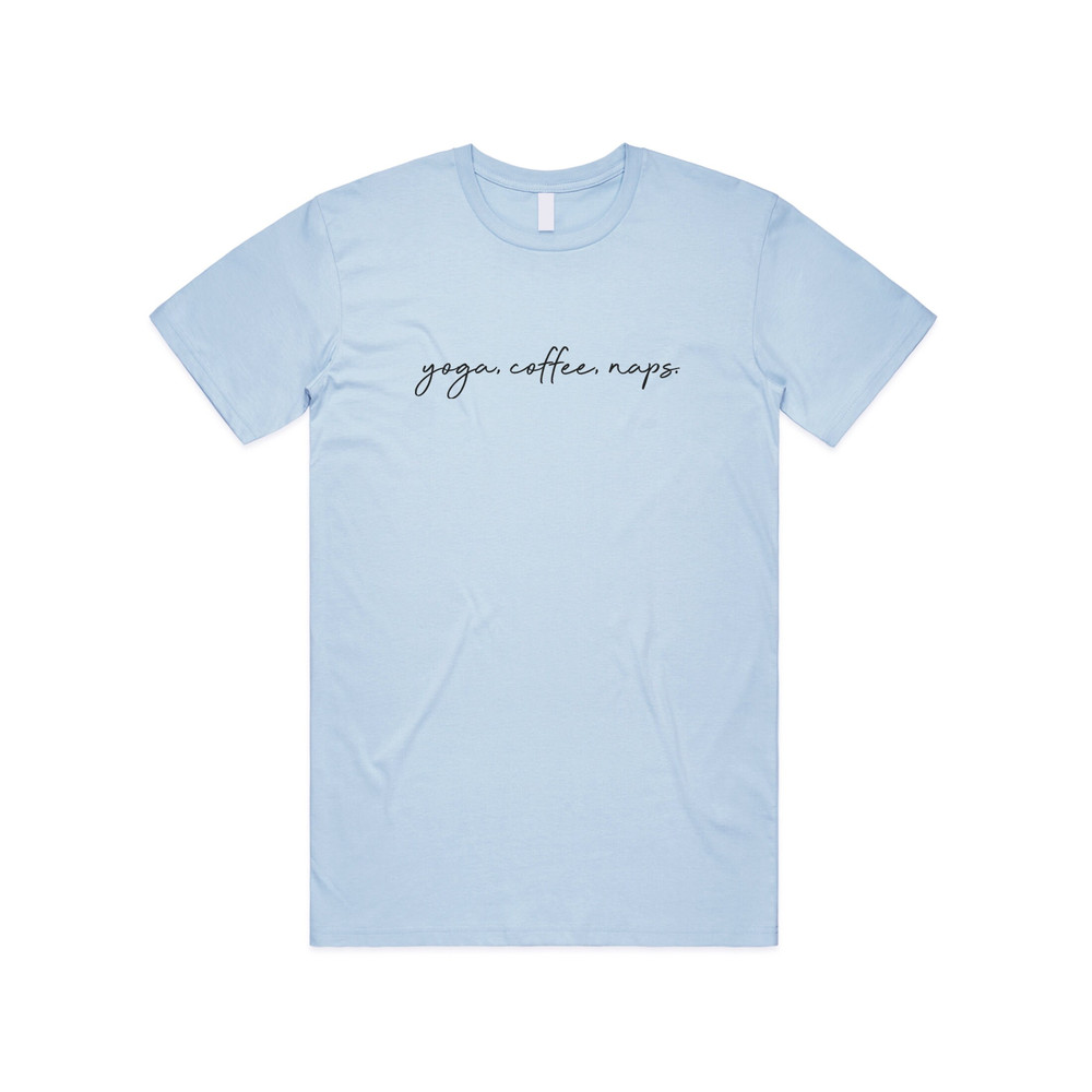 Yoga, Coffee, Naps T-shirt Tee Top Funny Fitness Pilates Spin Hot Boho Cute - 2.jpg