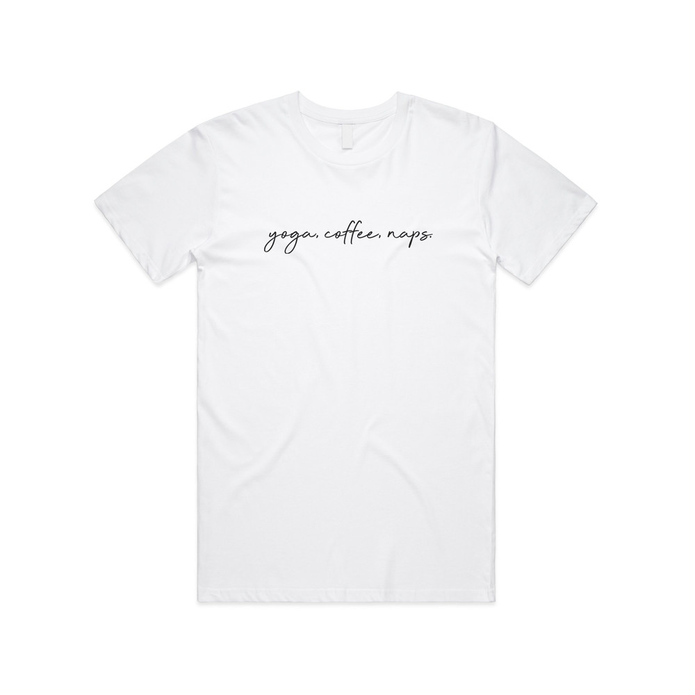 Yoga, Coffee, Naps T-shirt Tee Top Funny Fitness Pilates Spin Hot Boho Cute - 4.jpg