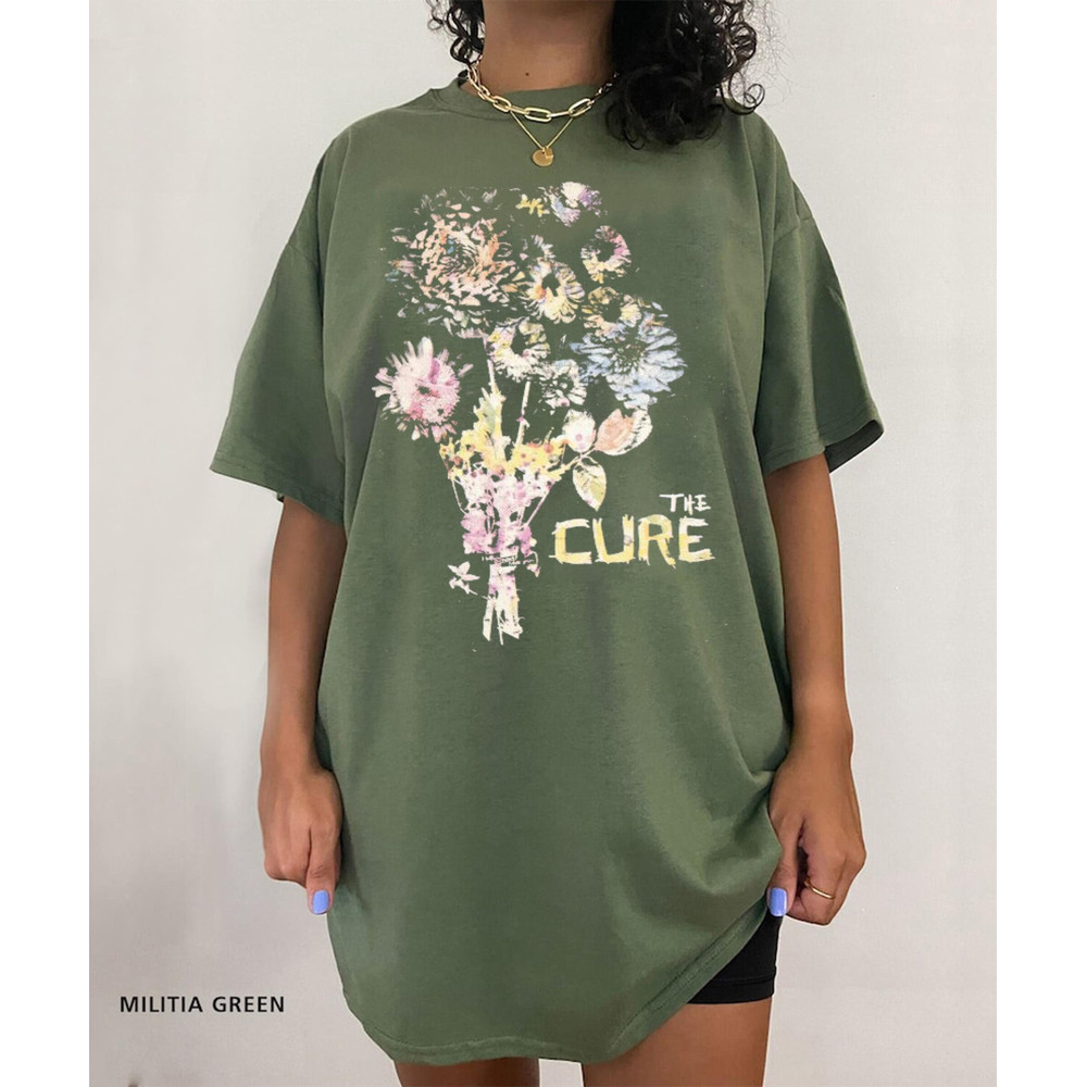 Flowers _the Cure band unisex shirt - 3.jpg