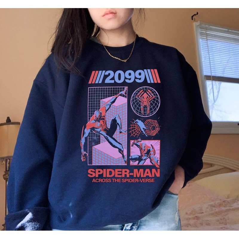 Spider-man 2099 Shirt, Retro Miguel O'Hara Shirt, I Love My Boyfriend Shirt, Spiderman Across the Spider Verse Shirt, Spider Punk Shirt, MCU - 1.jpg