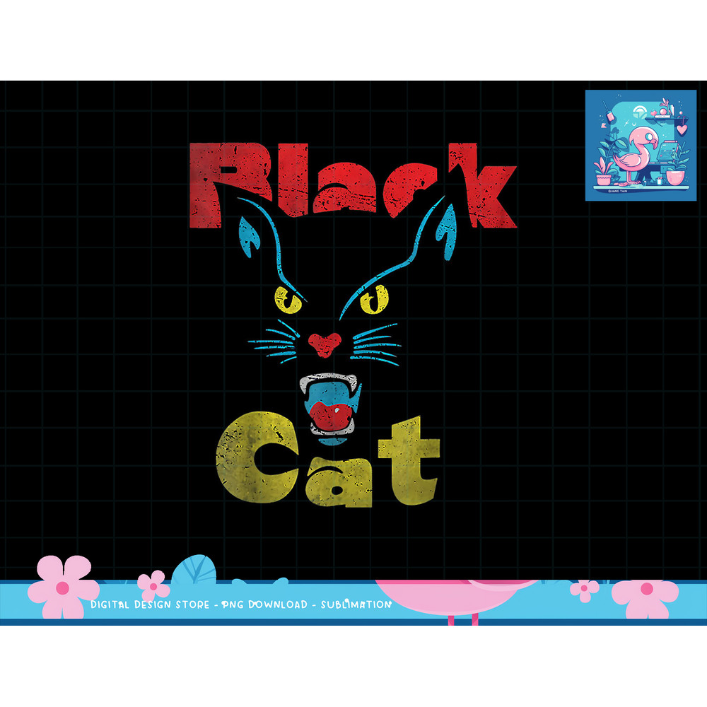 Retro Black Cat Retro Fireworks Vintage Halloween 70s png, sublimation copy.jpg