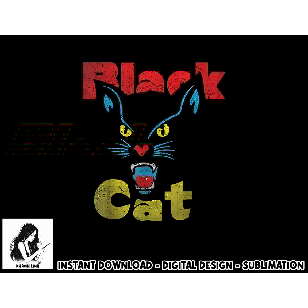 Retro Black Cat Retro Fireworks Vintage Halloween 70s png, sublimation copy.jpg