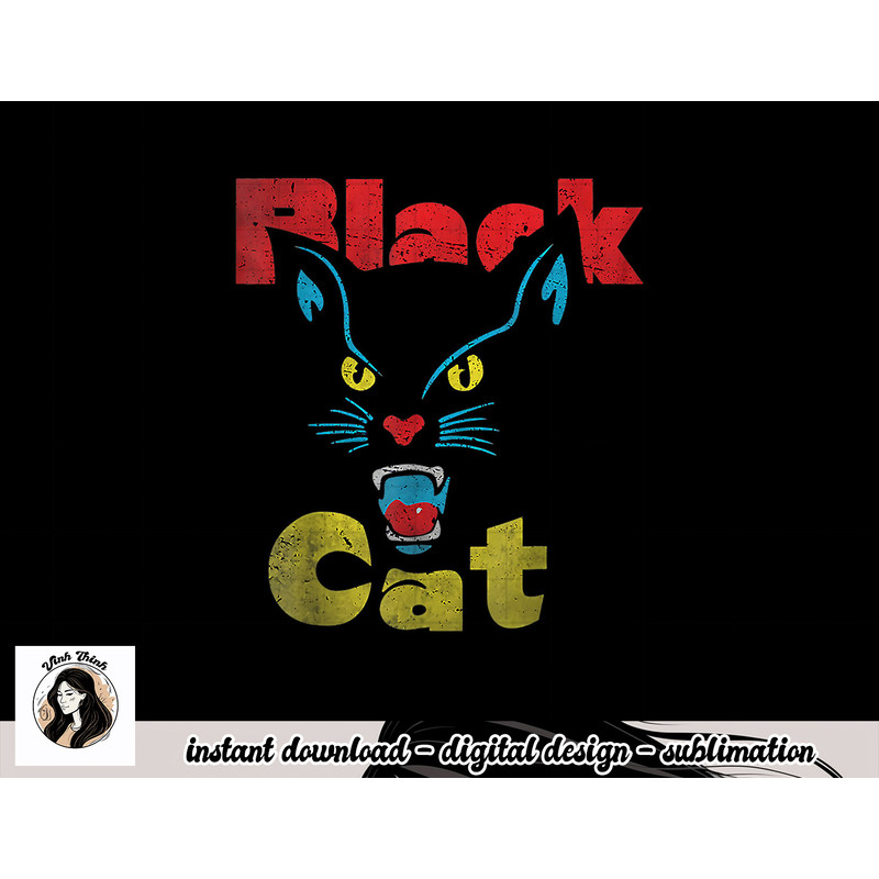 Retro Black Cat Retro Fireworks Vintage Halloween 70s png, sublimation copy.jpg