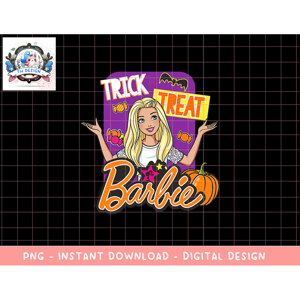 Barbie Halloween Trick or Treat png, sublimation copy.jpg