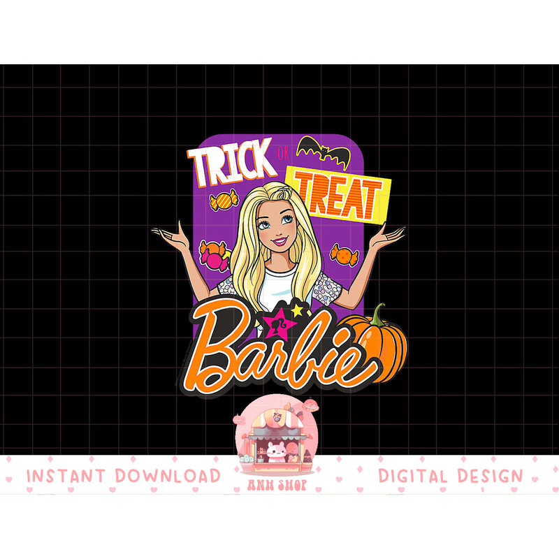 Barbie Halloween Trick or Treat png, sublimation copy.jpg