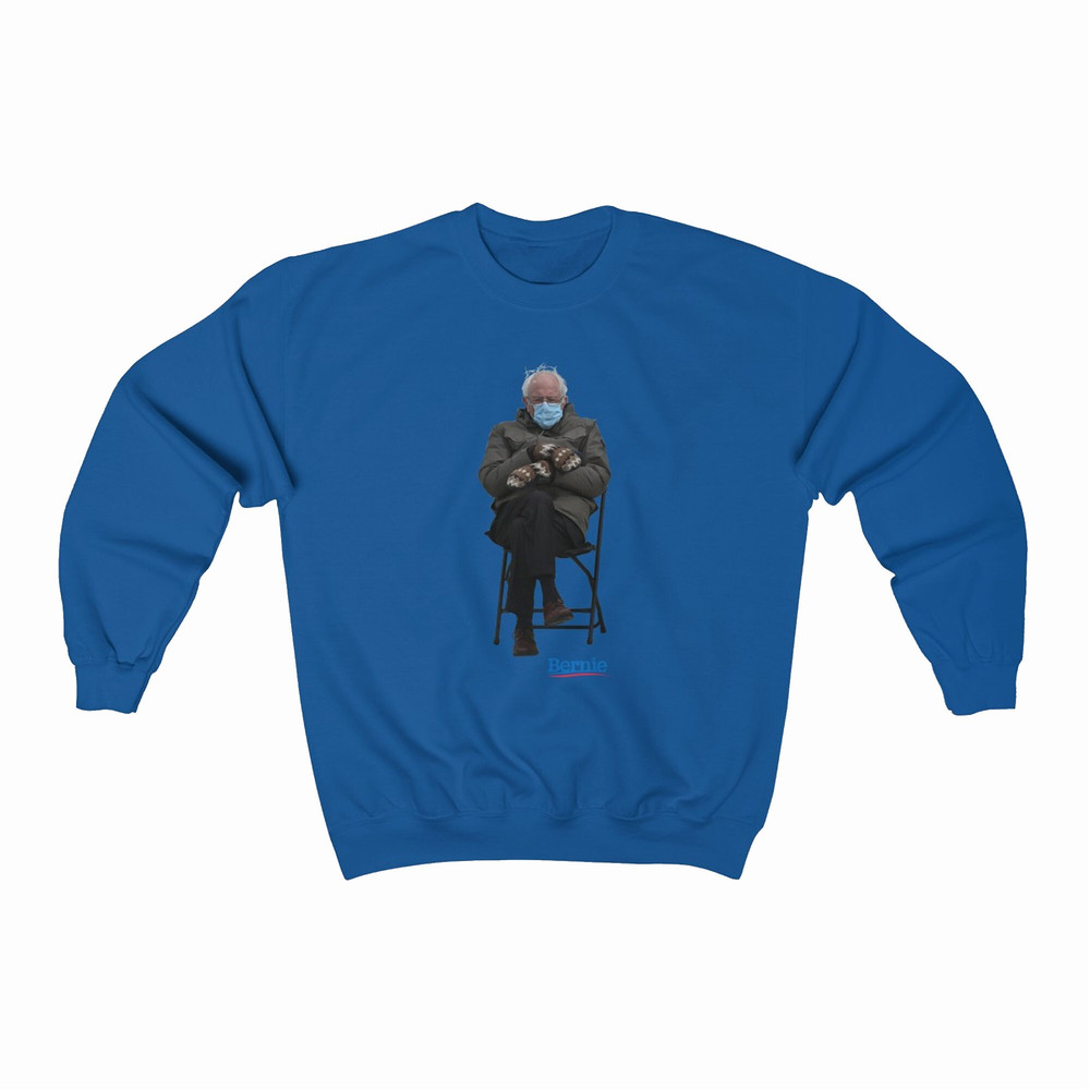 Bernie Sanders Mittens Inauguration meme sweatshirt 2021 bernie shirt meals on wheels funny sweatshirt Chairman Sanders Crewneck-UNISEX - 4.jpg