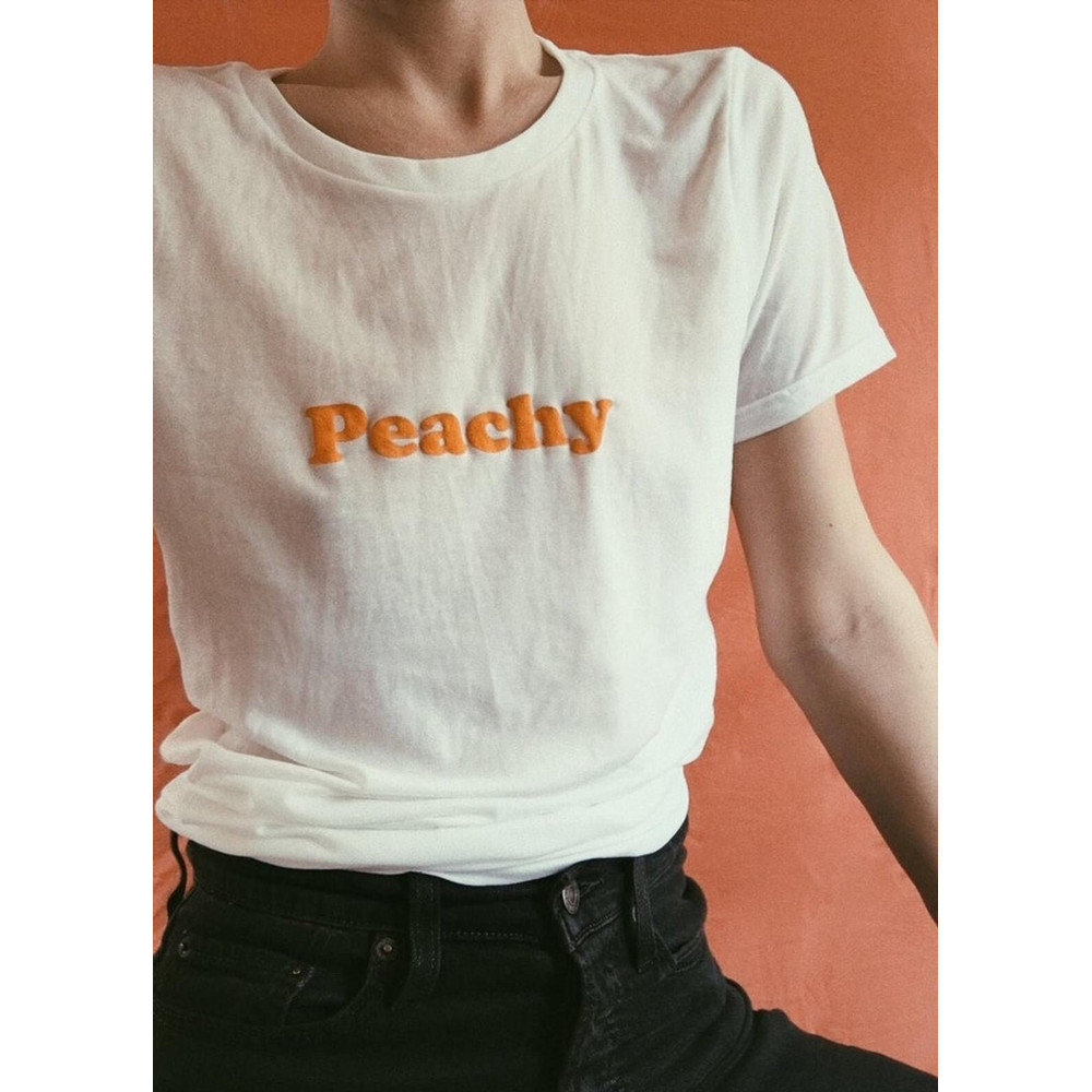 Peachy Shirt Oversized T-shirt Aesthetic Shirt Festival Outfit Summer 2021 Trends Tumblr Clothing - UNISEX - 2.jpg