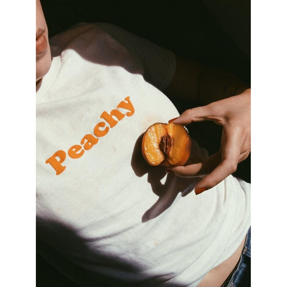 Peachy Shirt Oversized T-shirt Aesthetic Shirt Festival Outfit Summer 2021 Trends Tumblr Clothing - UNISEX - 3.jpg