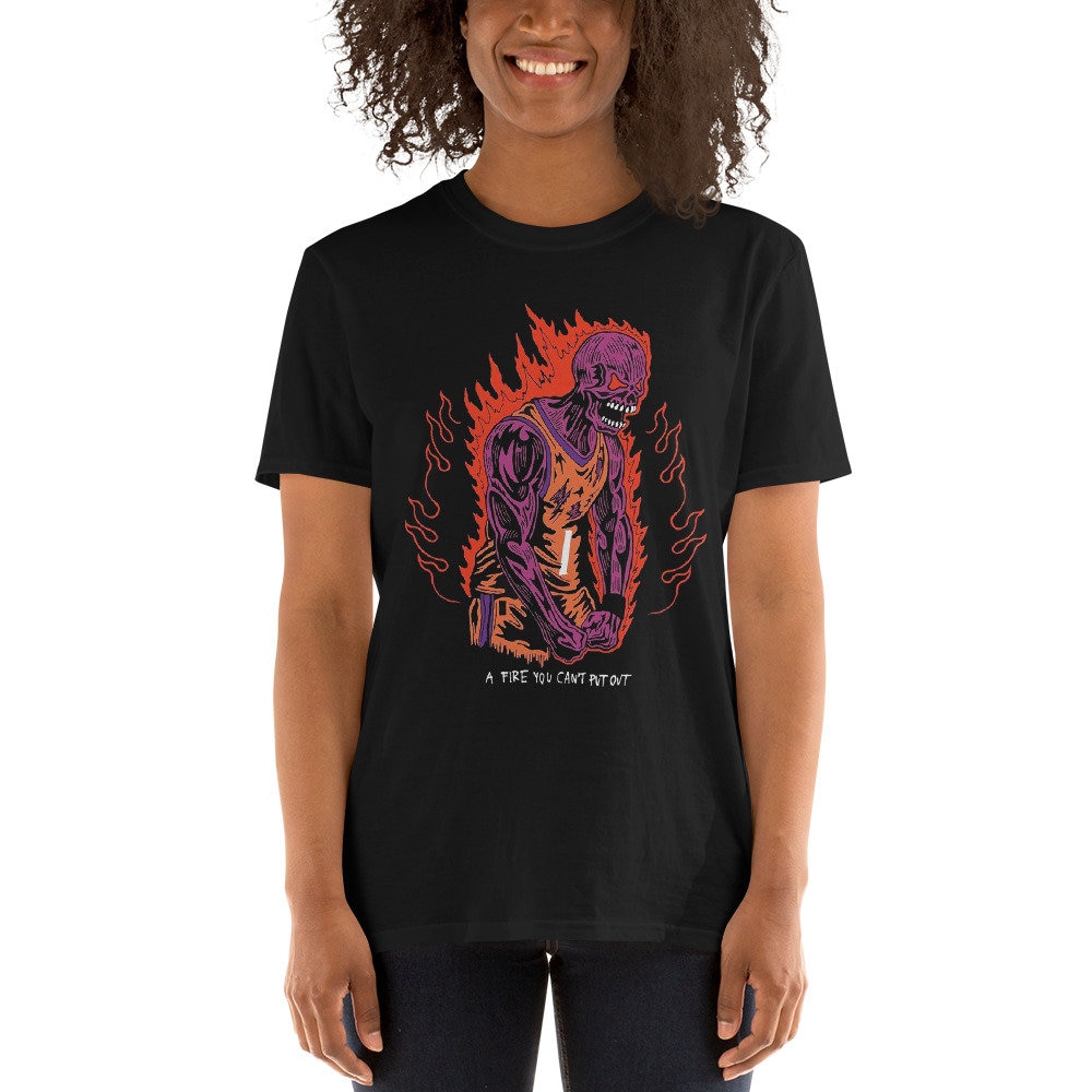 Suns x Warren Lotas “ A Fire you can’t put out ” Purple Skeleton T-shirt Suns in 4 , Phoenix Suns Shirt , Suns shirt, Devin booker t shirt - 4.jpg