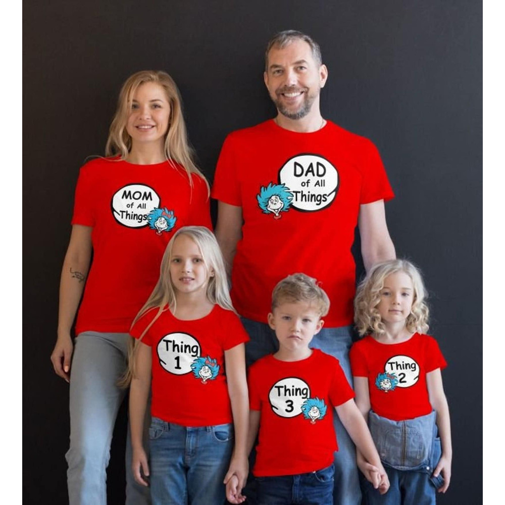 Thing 1 thing 2 thing 3 customized Family Matching T-shirt, Thing Mom, Thing dad Christmas Family Shirt, Holiday Shirt, birthday party Shirt - 1.jpg